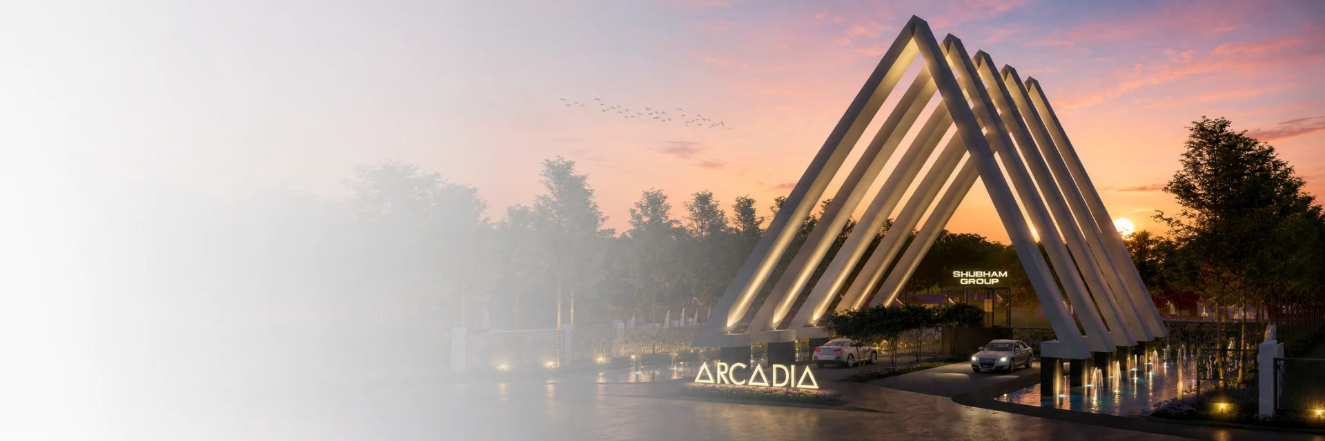 Shubham Arcadia entrance gate