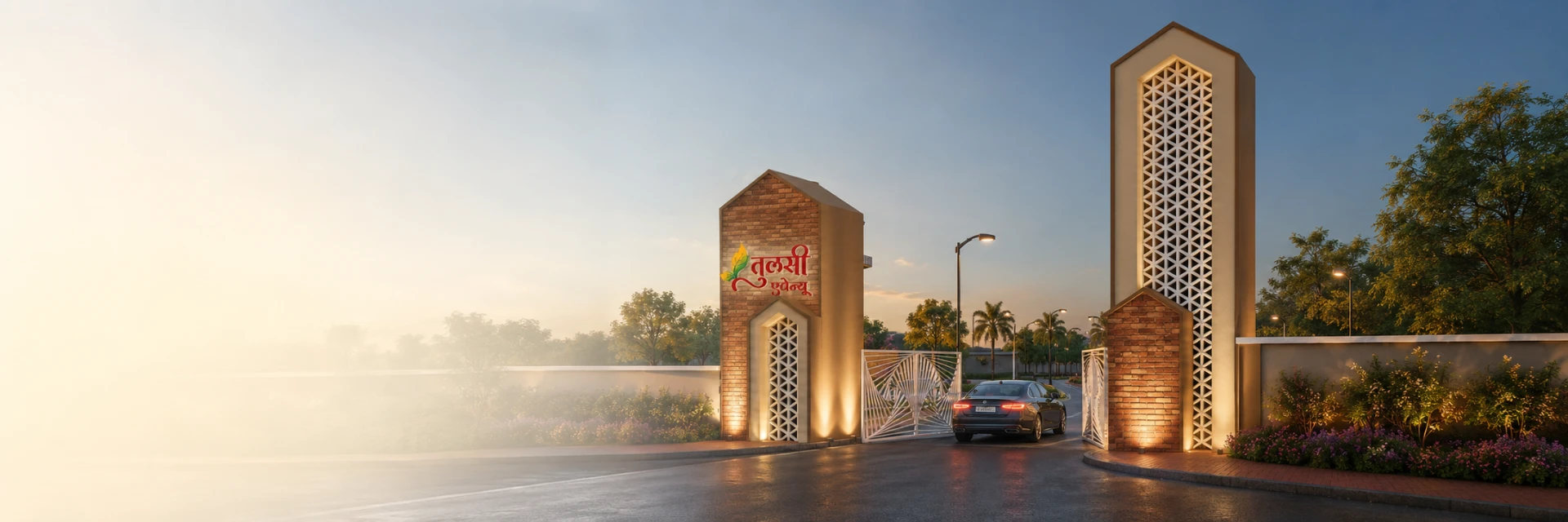 Tulsi Avenue entrance gate